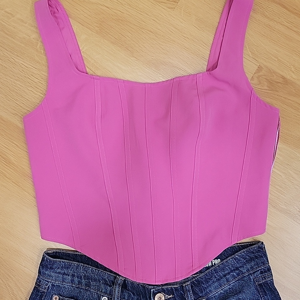Sincerely Jules Pink Crop Top